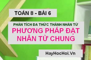 Phương pháp đặt nhân tử chung và Bài tập vận dụng (dễ hiểu nhất) Toán 8